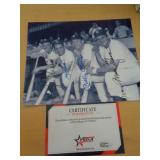 8X10 PIC W CERT - MARRIS,BERRA,MANTLE,SWARTZ 8X10 PIC W CERT - MARRIS,BERRA,MANTLE,SWARTZ