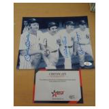 8X10 PIC W CERT - MANTLE, BERRA, FORD, DIMAGGIO 8X10 PIC W CERT - MANTLE, BERRA, FORD, DIMAGGIO