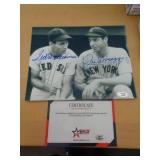 8X10 PIC W CERT - WILLIAMS & DIMAGGIO 8X10 PIC W CERT - WILLIAMS & DIMAGGIO