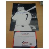 8X10 PIC W CERT - MANTLE 8X10 PIC W CERT - MANTLE