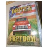 17X12 METAL SIGN - RED TRUCK 17X12 METAL SIGN - RED TRUCK