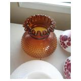 AMBER HOBNAIL SHADE / FR AMBER HOBNAIL SHADE / FR