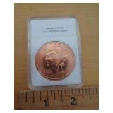 1 OZ COPPER ROUND - MERCURY FACE 1 OZ COPPER ROUND - MERCURY FACE