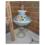 LAMP W GLASS FLOWER SHADE 20' T / FRC LAMP W GLASS FLOWER SHADE 20' T / FRC