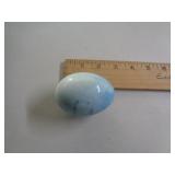 ALABASTER EGG - LIGHT BLUE ALABASTER EGG - LIGHT BLUE