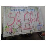 17X12 METAL SIGN - SHE SHED 17X12 METAL SIGN - SHE SHED