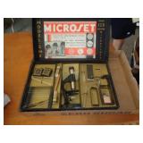VINTAGE MICROSCOPE SET VINTAGE MICROSCOPE SET