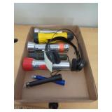 LOT OF FLASHLIGHTS & HEADPHONE LOT OF FLASHLIGHTS & HEADPHONE