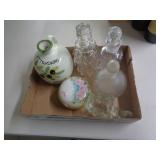 LOT OF GLASSWARE LOT OF GLASSWARE