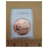 1 OZ COPPER ROUND - BLACK EAGLE 1 OZ COPPER ROUND - BLACK EAGLE