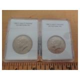 1980P & 1980D BU KENNEDY HALVES (2 COINS ) 1980P & 1980D BU KENNEDY HALVES (2 COINS )