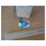 GLASS PEACOCK GLASS PEACOCK