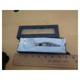MURANO GLASS MAGNIFIER PURPLE & GREEN MURANO GLASS MAGNIFIER PURPLE & GREEN