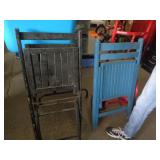 2 - WOOD FOLDING CHAIRS 2 - WOOD FOLDING CHAIRS
