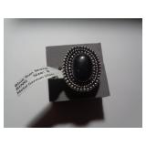BLUE SUN STONE RING SZ 9 / TAG SAYS GERMAN SILVER BLUE SUN STONE RING SZ 9 / TAG SAYS GERMAN SILVER