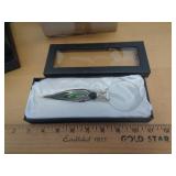 MURANO GLASS MAGNIFIER PURPLE & GREEN MURANO GLASS MAGNIFIER PURPLE & GREEN
