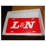 L&N LICENSE PLATE L&N LICENSE PLATE