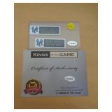 2 METAL JERSEY NAME PLATES W CERT - MANTLE 2 METAL JERSEY NAME PLATES W CERT - MANTLE