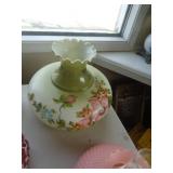 LARGE SHADE 9.5' GREEN / FLOWERS / FR LARGE SHADE 9.5' GREEN / FLOWERS / FR