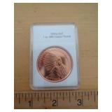 1 OZ COPPER ROUND - SITTING BULL 1 OZ COPPER ROUND - SITTING BULL