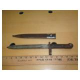 WWII M38 MAUSER BAYONET W METAL SCABBARD WWII M38 MAUSER BAYONET W METAL SCABBARD