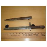 WWII M38 MAUSER BAYONET W METAL SCABBARD WWII M38 MAUSER BAYONET W METAL SCABBARD