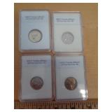 1972P, 79D, 80P & 88D BU JEFFERSON NICKELS 1972P, 79D, 80P & 88D BU JEFFERSON NICKELS