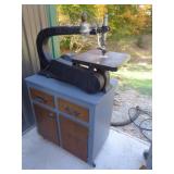DELTA SCROLL SAW WITH CABINET / OS