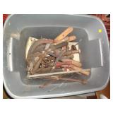 LOT OF VINTAGE TOOLS - ICE TONGS - SICKLES / SP