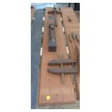 VINTAGE TOOLS MOUNTED ON WOOD  FOR DISPLAY / GH