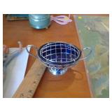 COBALT GLASS PIECE FLOWER FROGG / FR