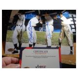 8X10 W CERT - SNIDER,MANTLE,DIMAGGIO & MAYS