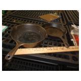 2 - CAST IRON SKILLETS