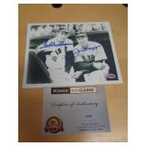 8X10 W CERT - WILLIAMS & DIMAGGIO