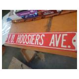 METAL SIGN / HOOSIERS
