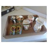 BOX OF TOBY MUGS / MISC / FRC