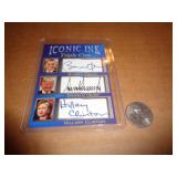 SPORTS CARD - SEE DESCR. - OBAMA, TRUMP, CLINTON