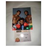 8X10 W CERT -  ALI & FRAZIER