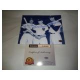 8X10 W CERT - DIMAGGIO,  MANTLE & WILLIAMS