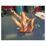 CARVED WOOD ART PIECE