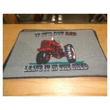 18X27 RUG MAT -   RED TRACTOR