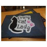18X27 RUG MAT -   CAT LADY