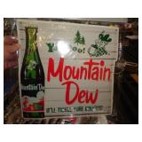13X13 METAL SIGN - MOUNTAIN DEW