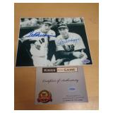 8X10 W CERT - WILLIAMS & DIMAGGIO