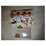8X10 W CERT - DIMAGGIO, FORD, MARTIN & MANTLE