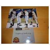 8X10 W CERT - SNIDER, MANTLE, DIMAGGIO & MAYS