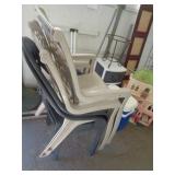 4 - PLASTIC CHAIRS