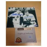 8X10 W CERT - WILLIAMS & DIMAGGIO