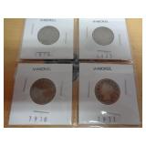 4 - "V" NICKELS