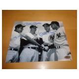8X10 ( NO CERT ) - BERRA, MANTLE & DIMAGGIO